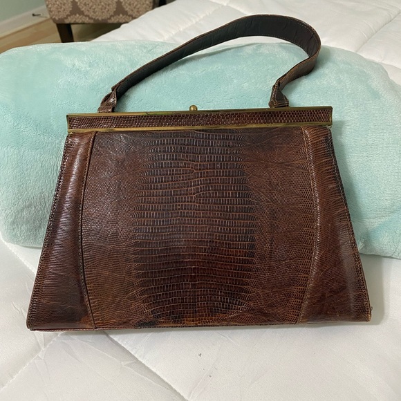 Handbags - Vintage Brown Leather Handbag